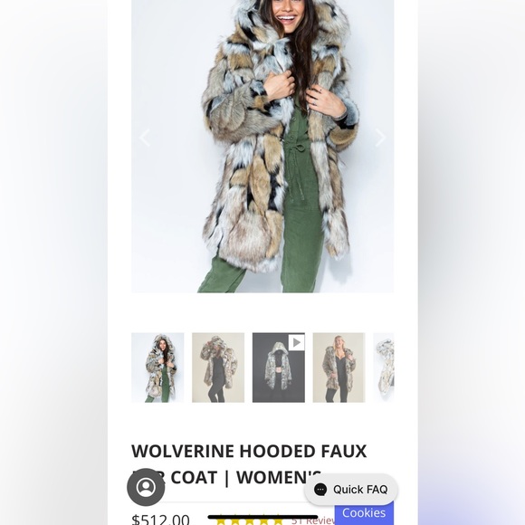 Genuine Spirithoods Wolverine Faux Fur Jacket - Picture 3 of 5